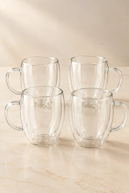 Pocillo Doble Pared Set X4 350 ML