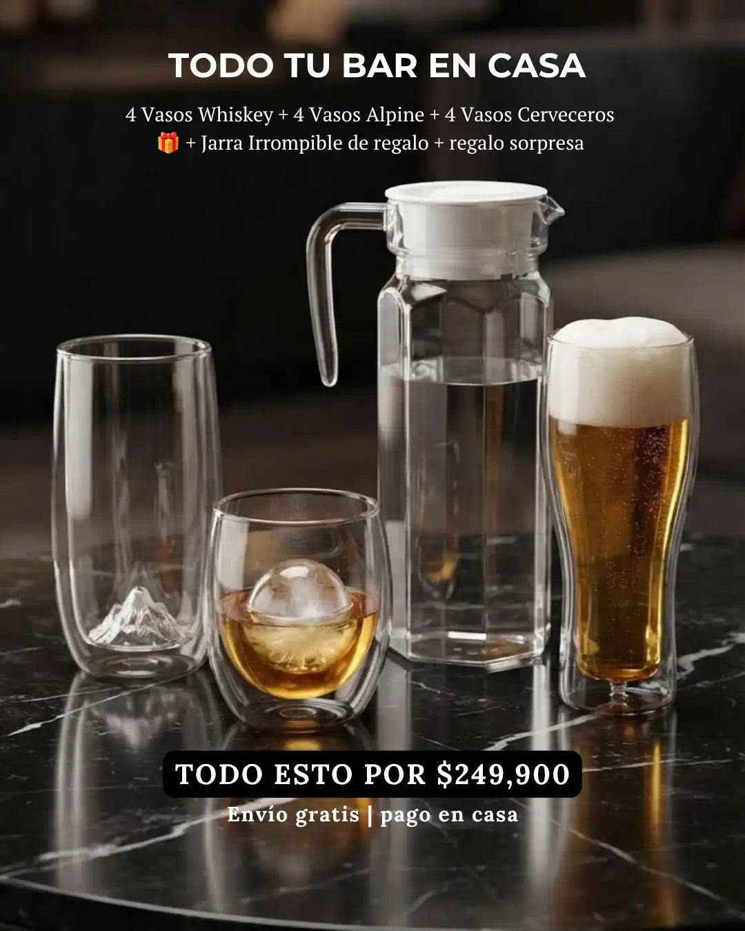 Combo Todo Tu Bar En Casa
