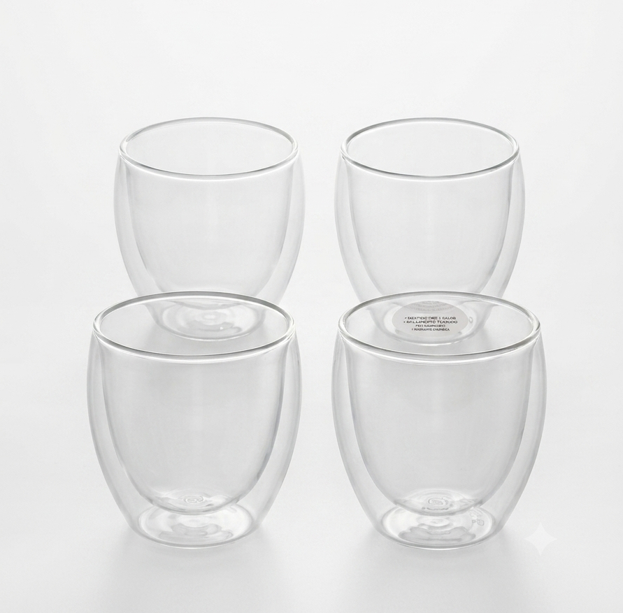 Vaso Doble Pared Set X4 100 ML