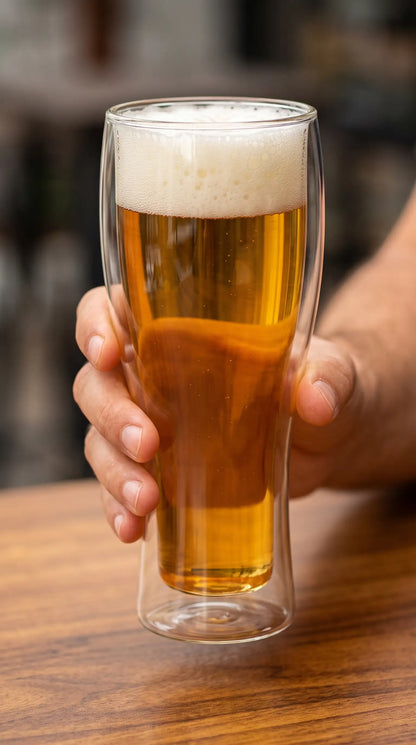 Vaso Cervecero Doble Pared Set x4 500 ML