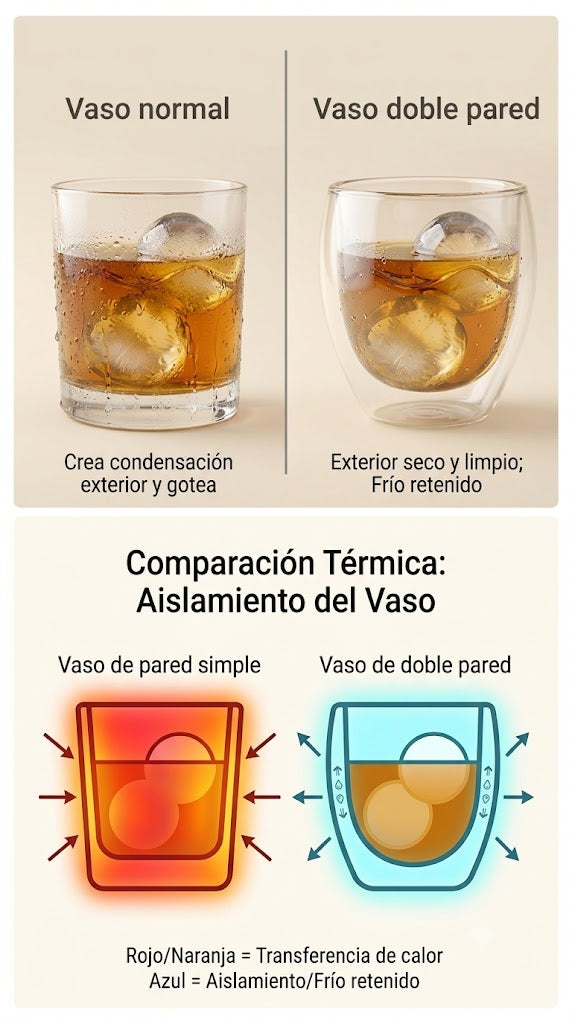 Vaso Doble Pared Set X4 250 ML